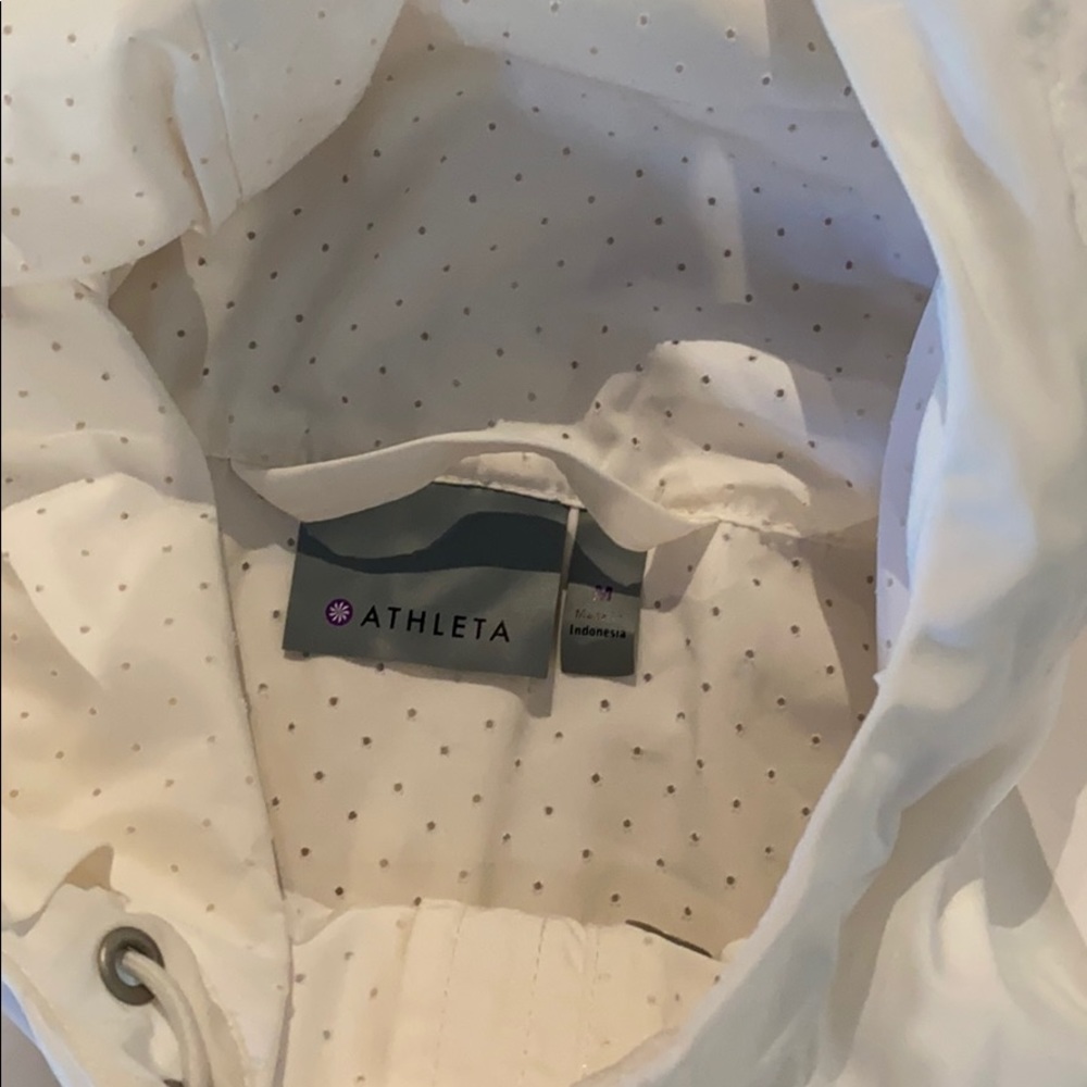 Athleta White Light Weight Performance Jacket - image 3